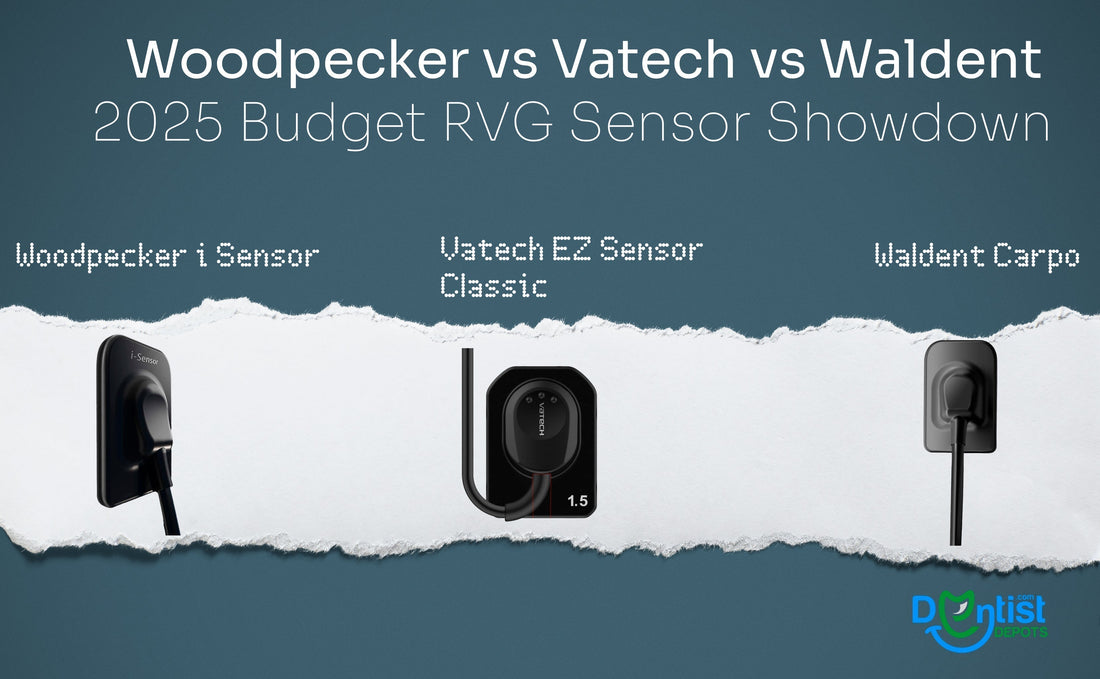 Waldent Carpo RVG V-Sensor vs Woodpecker RVG i-Sensor vs Vatech EzSensor Classic.