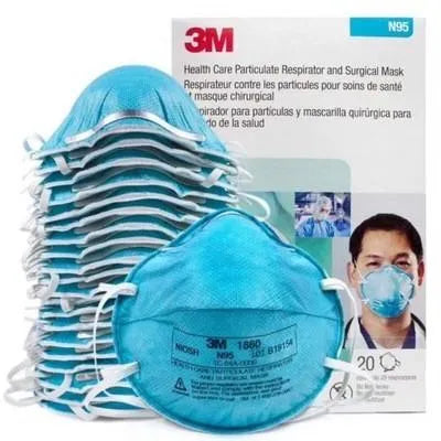 3M 1860 N95 Mask NIOSH Approved (Pack of 20)