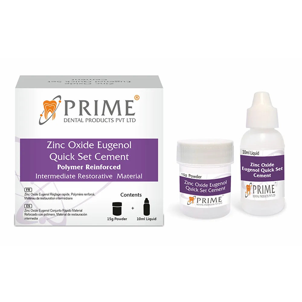 Prime Dental Zinc Oxide Eugenol Quick Set – Intermediate Restorative Material
