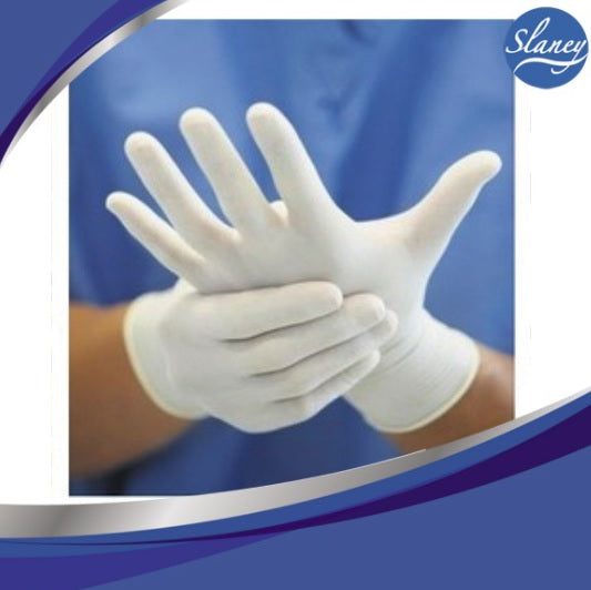 Slanex Powdered Latex Examination Gloves - 100's Box